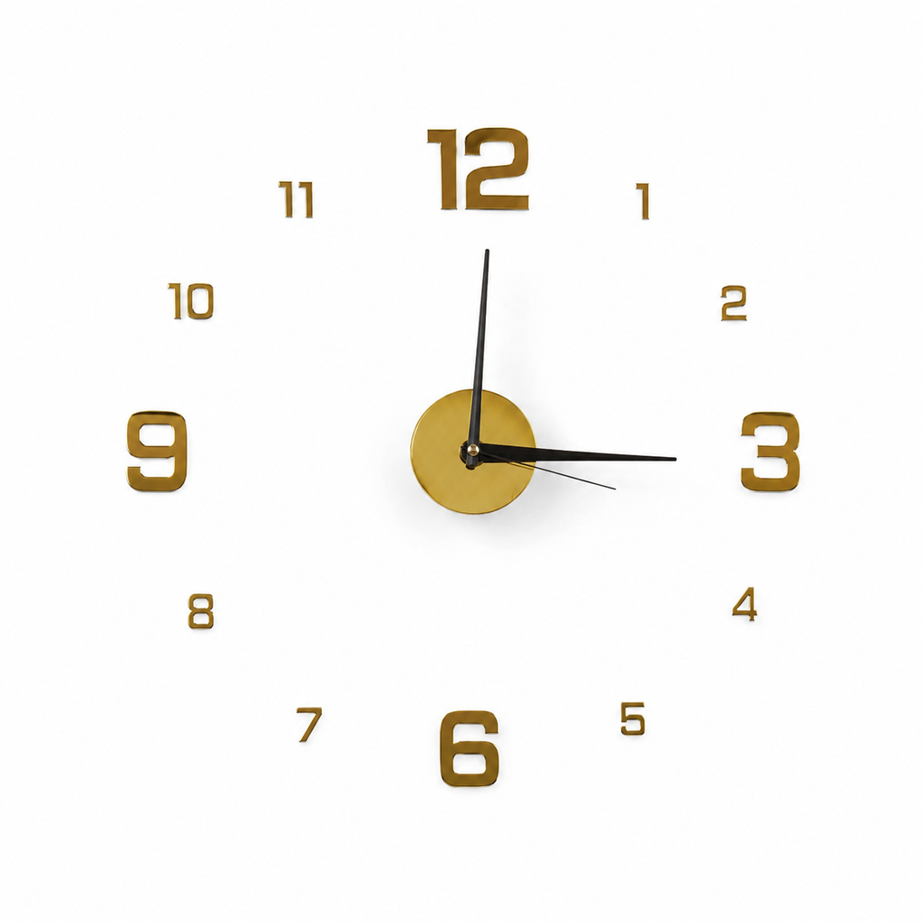 3D DIY Frameless Wall Clock