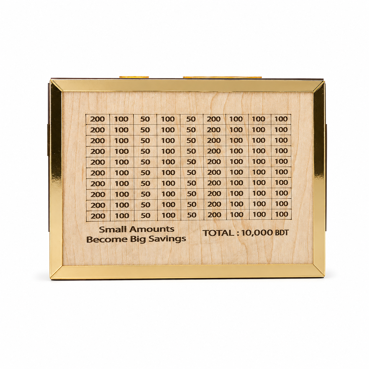 Wooden Money Saving Box (Piggy Bank) 10,000 tk