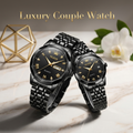 Olevs  Stainless Steel fashionable  Couple watches Full Black